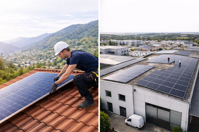 Photovoltaikanlage Installation in Wörgl und Kufstein auf Wohnhaus