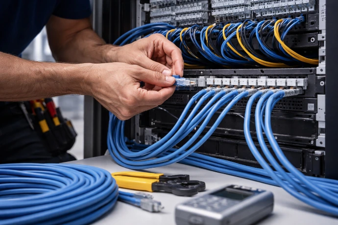 Netzwerkverkabelung und LAN Installation durch Elektriker in Wörgl und Kufstein